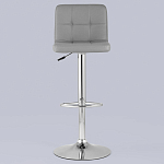 Барный стул с сиденьем серого цвета Honory варинант исполнения - 3 | Loft Concept в Уфе