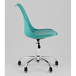 Офисный стул на металлическом основании EGGERY Blue пластик варинант исполнения - 4 | Loft Concept в Уфе