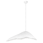 Подвесной светильник с асимметричным волнообразным абажуром и фактурной бахромой по краю Tactile Line варинант исполнения - 8 | Loft Concept в Уфе