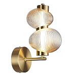 Бра с 2-мя рифлеными стеклянными шарами Marcelh Light варинант исполнения - 6 | Loft Concept в Уфе