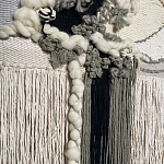 Панно ручная работа Черно-Белый Природный Орнамент  варинант исполнения - 2 | Loft Concept в Уфе