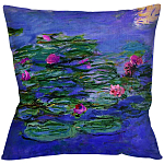 Подушка декоративная с цветочным принтом Impressionism in Art варинант исполнения - 1 | Loft Concept в Уфе