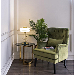 Столик журнальный золотой с темным стеклом Tastiness варинант исполнения - 3 | Loft Concept в Уфе