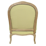 Кресло Ava Classical Armchair green striped flax варинант исполнения - 2 | Loft Concept в Уфе