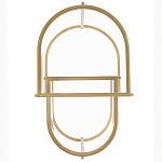 Комплект из 2-х приставных столиков на металлическом основании цвета латунь Ambassador варинант исполнения - 3 | Loft Concept в Уфе