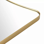 Зеркало золотистое с закруглёнными углами Thin Frame варинант исполнения - 3 | Loft Concept в Уфе