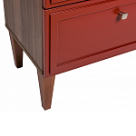 Тумба прикроватная красная из массива бука с 2-мя ящиками Wenge Light варинант исполнения - 4 | Loft Concept в Уфе