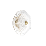 Бра в форме прозрачного стеклянного цветка с рельефной текстурой Textured Glass варинант исполнения - 7 | Loft Concept в Уфе