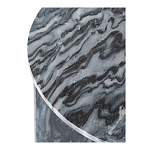 Столик кофейный с столешницей из черного мрамора Compact Black Marble Table варинант исполнения - 5 | Loft Concept в Уфе