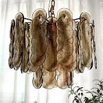 Люстра из круглых стеклянных элементов Vienna варинант исполнения - 3 | Loft Concept в Уфе