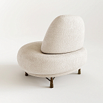 Кресло Vinsen обивка букле молочного цвета варинант исполнения - 2 | Loft Concept в Уфе