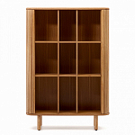 Буфет из ясеневого шпона с открытыми полками и 2-мя раздвижными дверями Toinette варинант исполнения - 3 | Loft Concept в Уфе