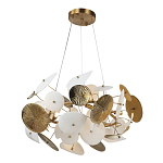 Люстра с белыми и золотистыми цветами Dahlia Flowers Lamp варинант исполнения - 3 | Loft Concept в Уфе