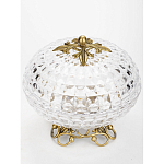 Конфетница из прозрачного рельефного стекла Eden Garden варинант исполнения - 2 | Loft Concept в Уфе