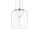 Подвесной светильник с цилиндрическим прозрачным стеклянным плафоном Grada Light варинант исполнения - 4 | Loft Concept в Уфе