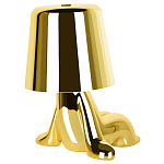 Настольная лампа фигурная цвета золото с гладким абажуром Высота 16 см Sophia варинант исполнения - 6 | Loft Concept в Уфе
