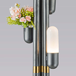 Торшер светодиодный с серым металлическим каркасом Generosity варинант исполнения - 3 | Loft Concept в Уфе