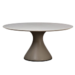 Стол обеденный круглый мраморный на бежевом основании Valedmir варинант исполнения - 1 | Loft Concept в Уфе