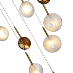 Люстра светодиодная с сферическими стеклянными плафонами Splatter варинант исполнения - 7 | Loft Concept в Уфе