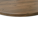 Стол журнальный c коричневой круглой столешницей на трех металлических ножках Charm Coffee Table варинант исполнения - 4 | Loft Concept в Уфе