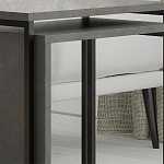 Комплект из 2-х приставных столов серого цвета из дерева ZIGOSH RETRO GREY варинант исполнения - 4 | Loft Concept в Уфе