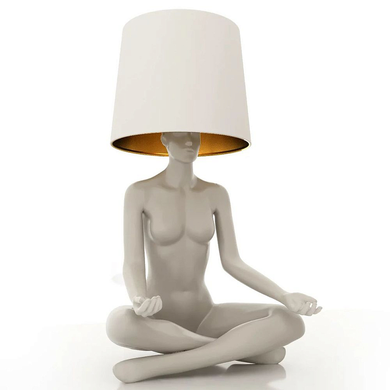 Лампа MANNEQUIN LAMP с абажуром телесный замок Глянцевый черный Черный матовый Глянцевый белый Белый матовый Серый матовый Золотой Красный в Уфе | Loft Concept 