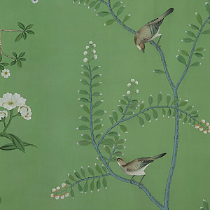 Обои ручная роспись Badminton Emerald Green