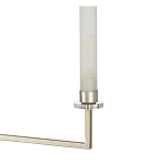 Люстра с 6-ю белыми матовыми плафонами из стекла в форме цилиндра Longitude варинант исполнения - 1 | Loft Concept в Уфе