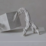 Скульптура «Окаменелый рост», Белый объект варинант исполнения - 2 | Loft Concept в Уфе