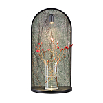 Настенный светильник зеленого цвета с черной рамкой овальной формы с полкой Herbarium  варинант исполнения - 6 | Loft Concept в Уфе