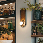 Бра с декором из плетеного бамбука Wicker Oval Lamp варинант исполнения - 3 | Loft Concept в Уфе