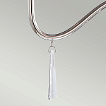 Люстра цвета никель с прозрачными стеклянными подвесками в форме капель Elstead Lighting варинант исполнения - 12 | Loft Concept в Уфе