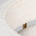 Стул букле бежевый с каркасом цвета матовое золото Tactility варинант исполнения - 4 | Loft Concept в Уфе