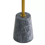 Кофейный столик круглый из мрамора серый Reliable Foundation варинант исполнения - 4 | Loft Concept в Уфе