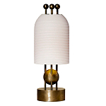 Настольная лампа в виде фонаря с белым фактурным абажуром Echoes of Light варинант исполнения - 1 | Loft Concept в Уфе