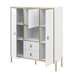 Буфет белый трёхдверный с двумя ящиками Antique Order варинант исполнения - 2 | Loft Concept в Уфе