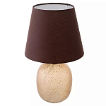 Настольная лампа с тканевым абажуром на овальном основании Lampshade on Oval Base варинант исполнения - 1 | Loft Concept в Уфе