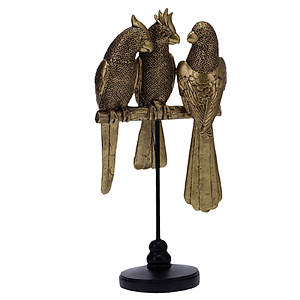 Статуэтка Three Golden Parrots