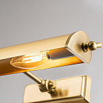 Светильник для картин цвета состаренная латунь с широким плафоном на прямоугольном основании Elstead Lighting варинант исполнения - 8 | Loft Concept в Уфе