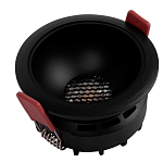 Встраиваемый спот светодиодный круглый черного цвета с углублением Ombra Lux  варинант исполнения - 4 | Loft Concept в Уфе