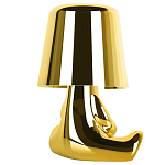 Настольная лампа фигурная золотого цвета с гладким абажуром Высота 16 см Sophia варинант исполнения - 4 | Loft Concept в Уфе