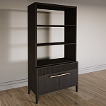 Стеллаж Primo с ящиками Темный орех варинант исполнения - 2 | Loft Concept в Уфе