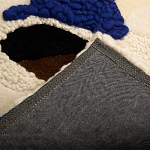 Ковер ручной работы Electric blue and popcorn варинант исполнения - 8 | Loft Concept в Уфе