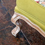 Кресло из натурального бука бежевое с изображением птиц и цветов Beige Green Chinoiserie Garden Armchair варинант исполнения - 6 | Loft Concept в Уфе