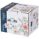 Кружка фарфоровая синяя с цветочным принтом 470 мл Flower Porcelain Collection варинант исполнения - 2 | Loft Concept в Уфе