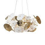 Люстра с белыми и золотистыми цветами Dahlia Flowers Lamp варинант исполнения - 2 | Loft Concept в Уфе