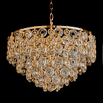 Люстра каскадная с подвесками в форме колец Galaxy of Light варинант исполнения - 3 | Loft Concept в Уфе