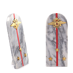 Сувенир Погон МВД из натурального камня мрамор Souvenir Epaulets варинант исполнения - 3 | Loft Concept в Уфе