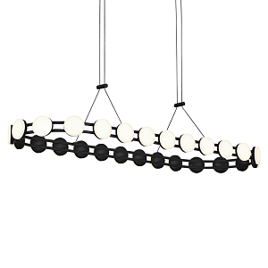 Люстра овальная с круглыми светодиодными источниками света Maxine Light