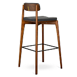 Барный стул из массива ясеня с обивкой из рогожки Elegant Ash варинант исполнения - 4 | Loft Concept в Уфе